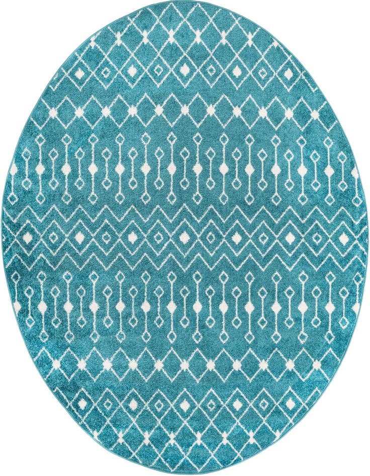Detail image of 7' 10 x 7' 10 Moroccan Trellis Round Rug