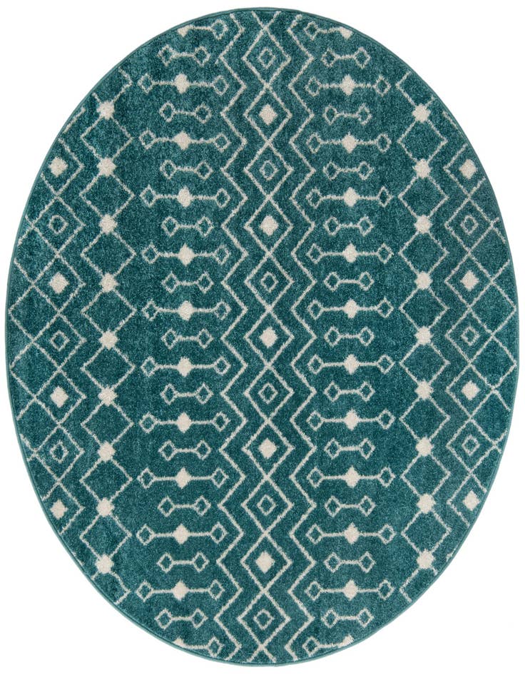 Detail image of 6' x 6' Moroccan Trellis Round Rug