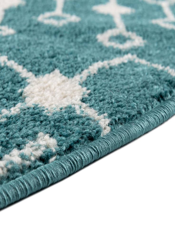 Detail image of 5' 3 x 5' 3 Moroccan Trellis Round Rug
