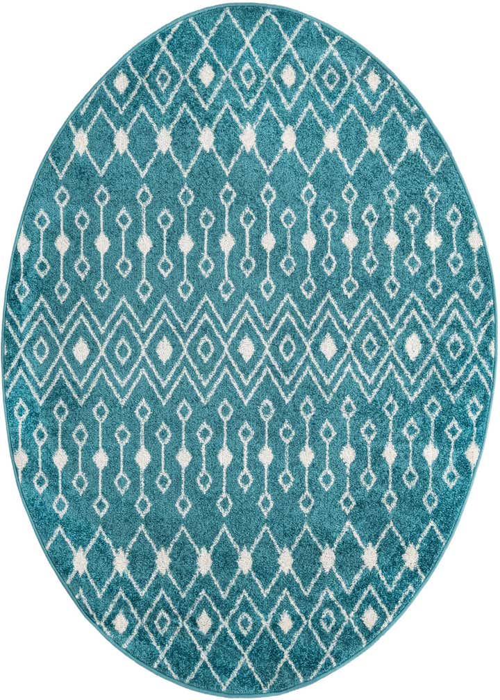 5' 3 x 5' 3 Moroccan Trellis Round Rug