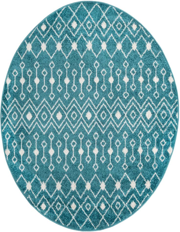 Detail image of 5' 3 x 5' 3 Moroccan Trellis Round Rug