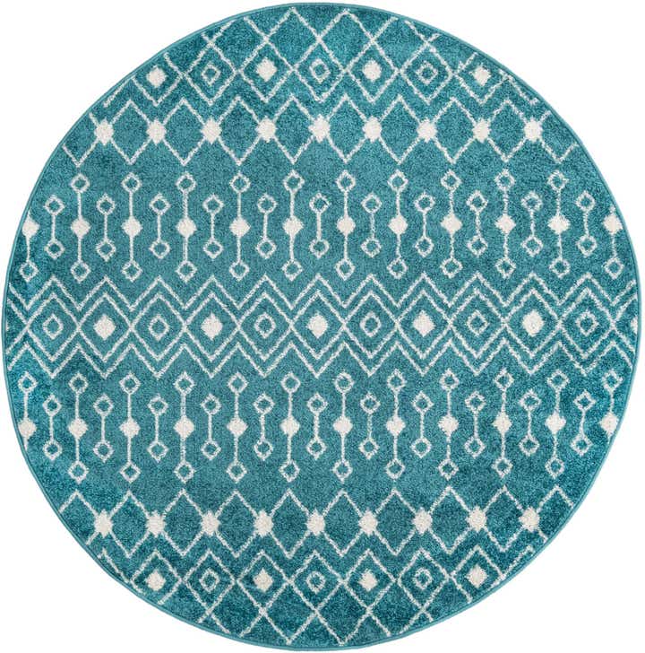 5' 3 x 5' 3 Moroccan Trellis Round Rug