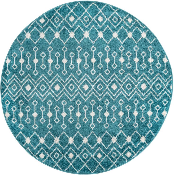 Detail image of 5' 3 x 5' 3 Moroccan Trellis Round Rug
