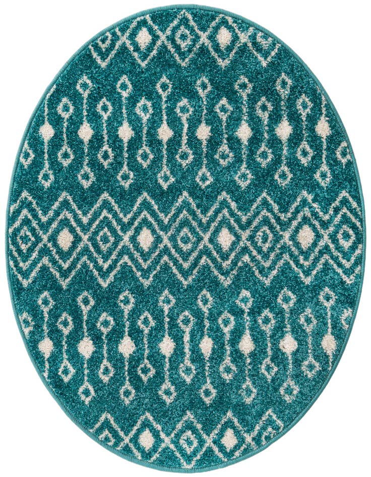 Detail image of 3' 3 x 3' 3 Moroccan Trellis Round Rug
