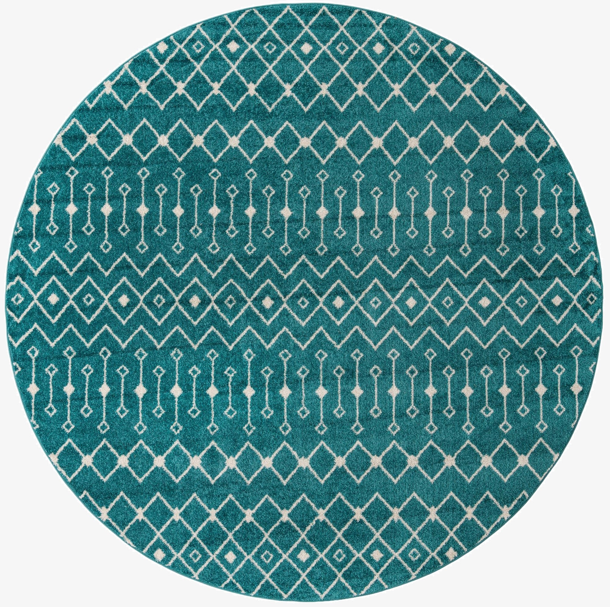 Primary image 10' x 10' Moroccan Trellis Round Rug