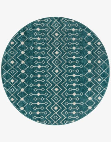 6' x 6' Moroccan Trellis Round Rug