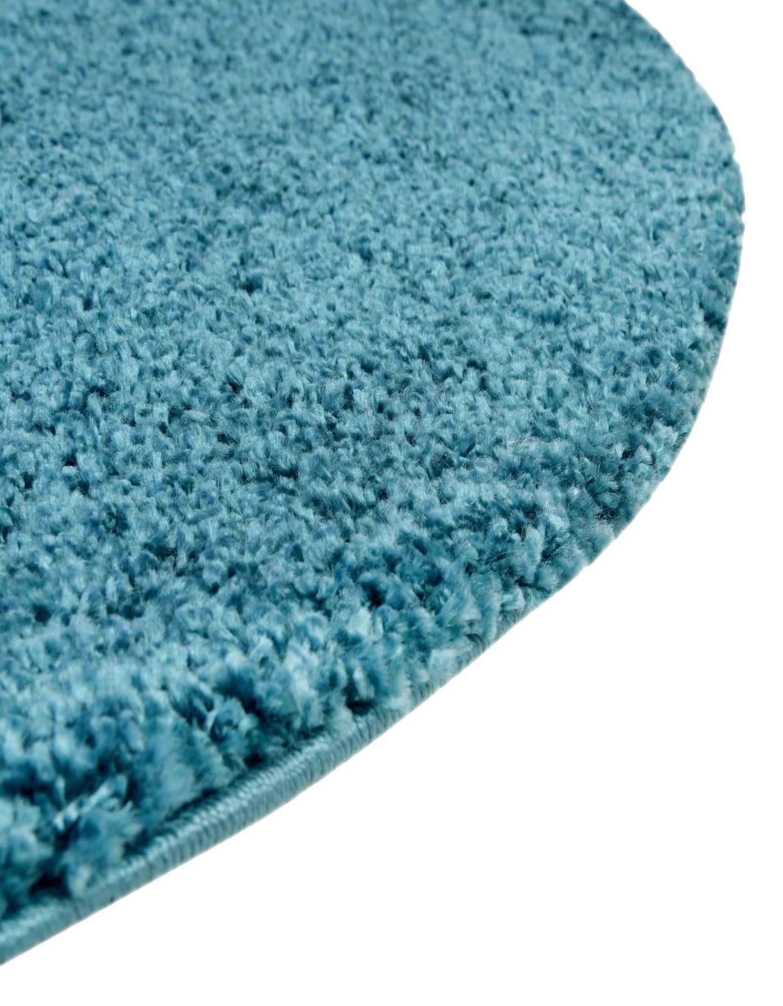 6' x 6' Soft Solid Shag Round Rug