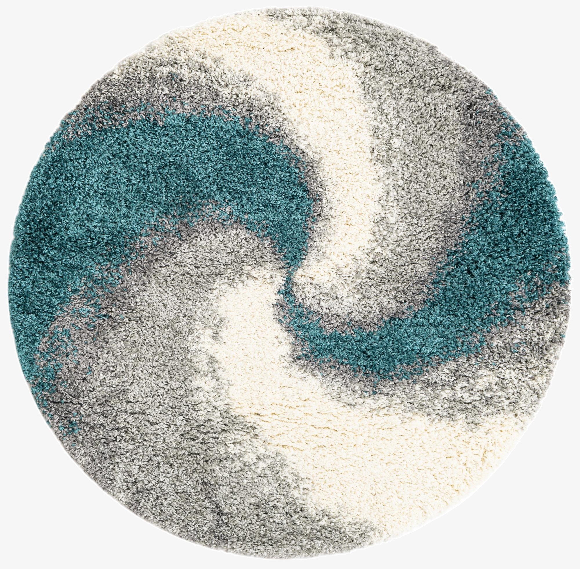 Primary image 4' x 4' Soft Touch Shag Round Rug