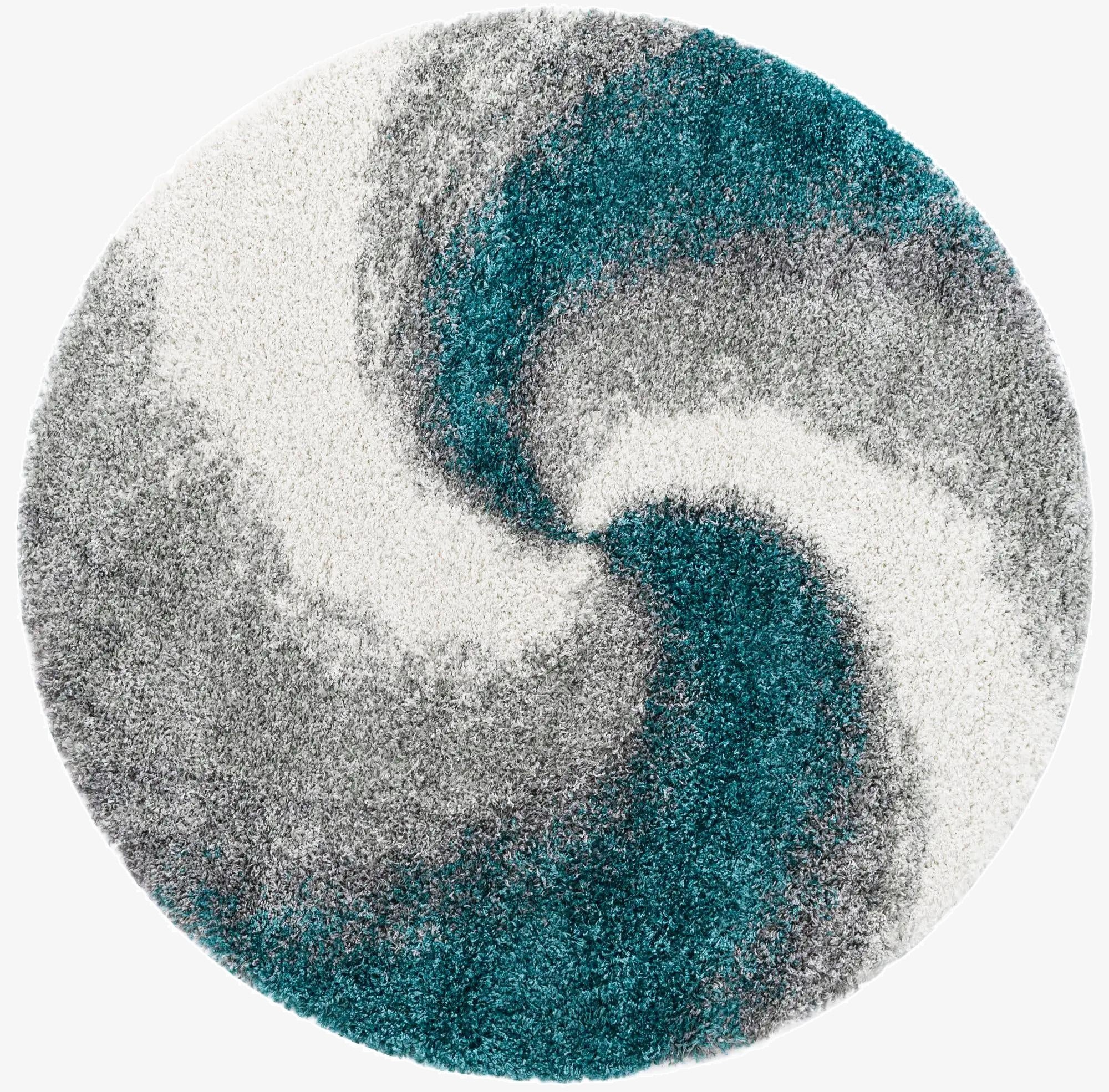 6' x 6' Soft Touch Shag Round Rug