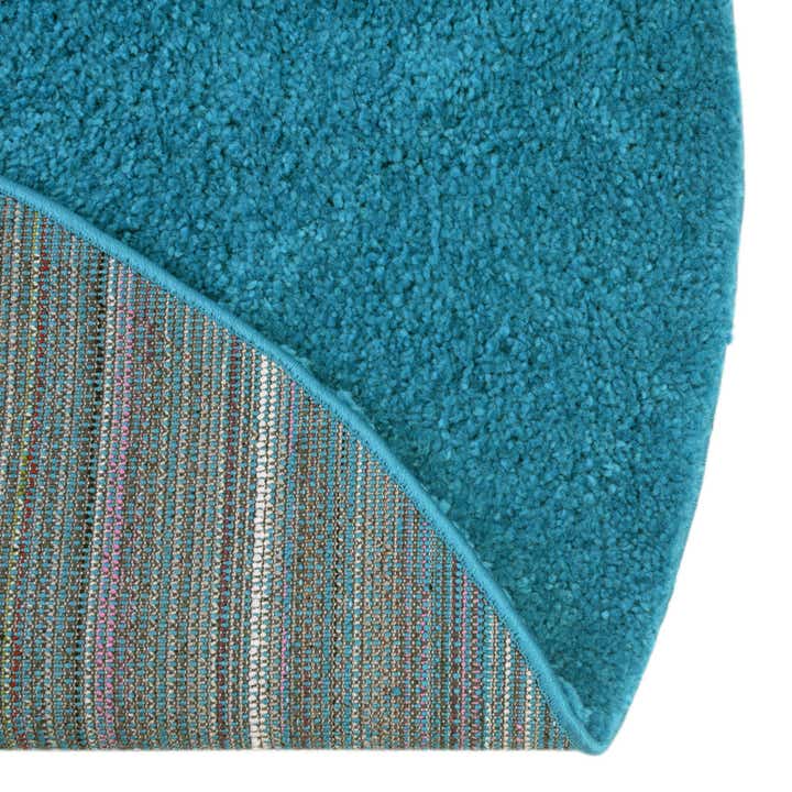 7' 10 x 7' 10 Solid Frieze Round Rug