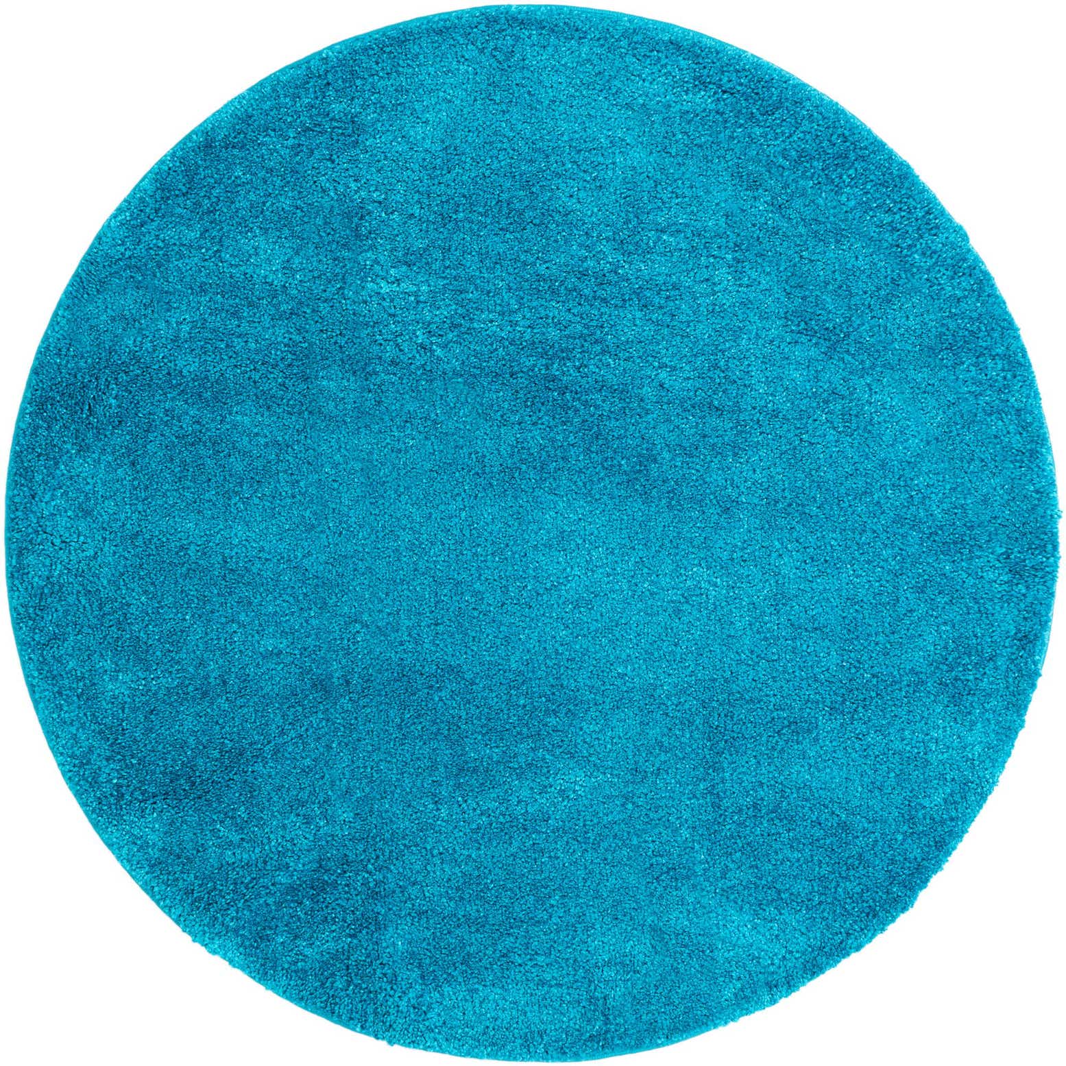 6' x 6' Solid Frieze Round Rug