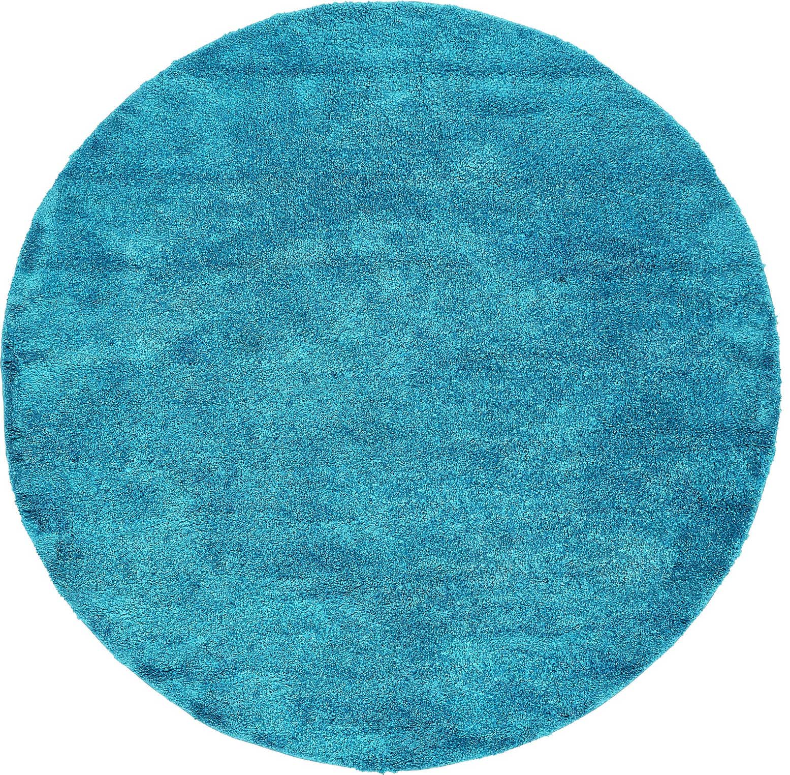 7' 10 x 7' 10 Solid Frieze Round Rug