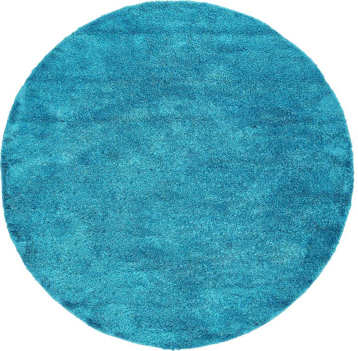 7' 10 x 7' 10 Solid Frieze Round Rug