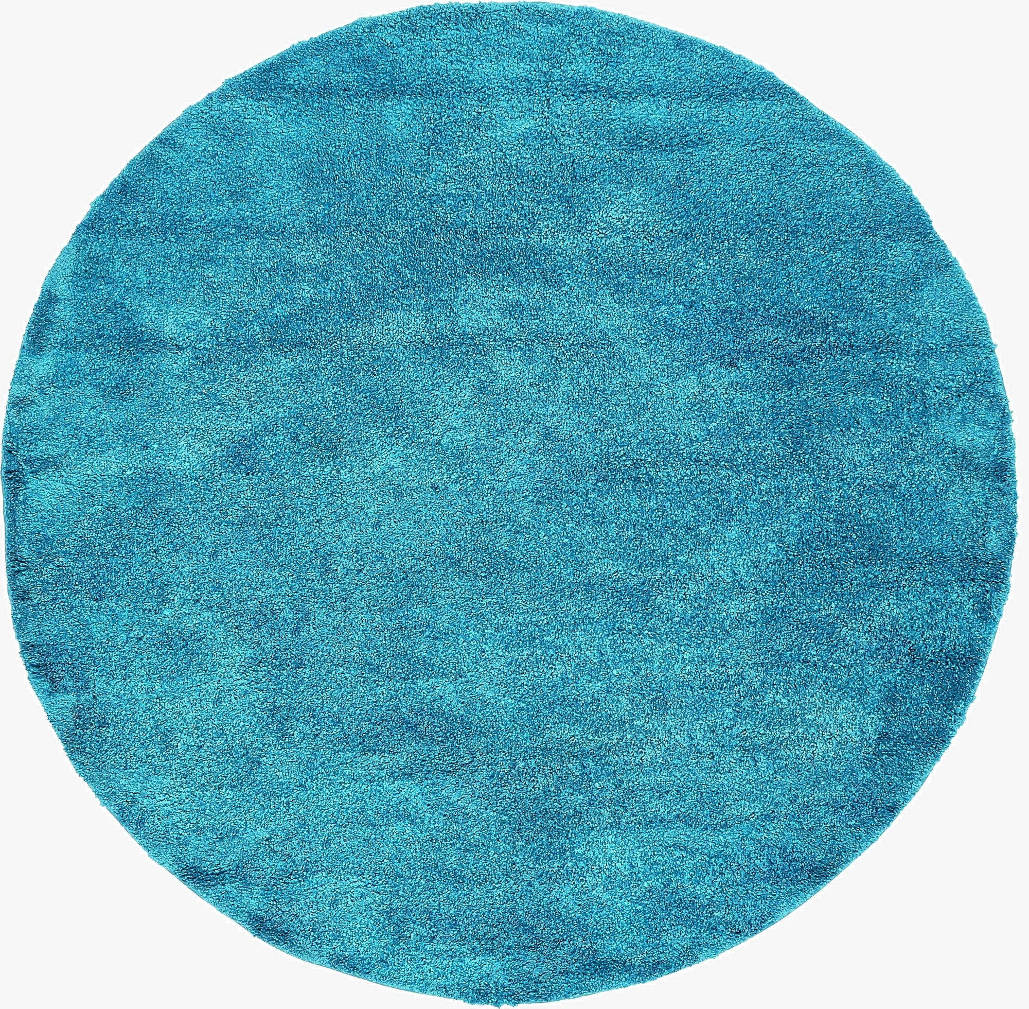 7' 10 x 7' 10 Solid Frieze Round Rug