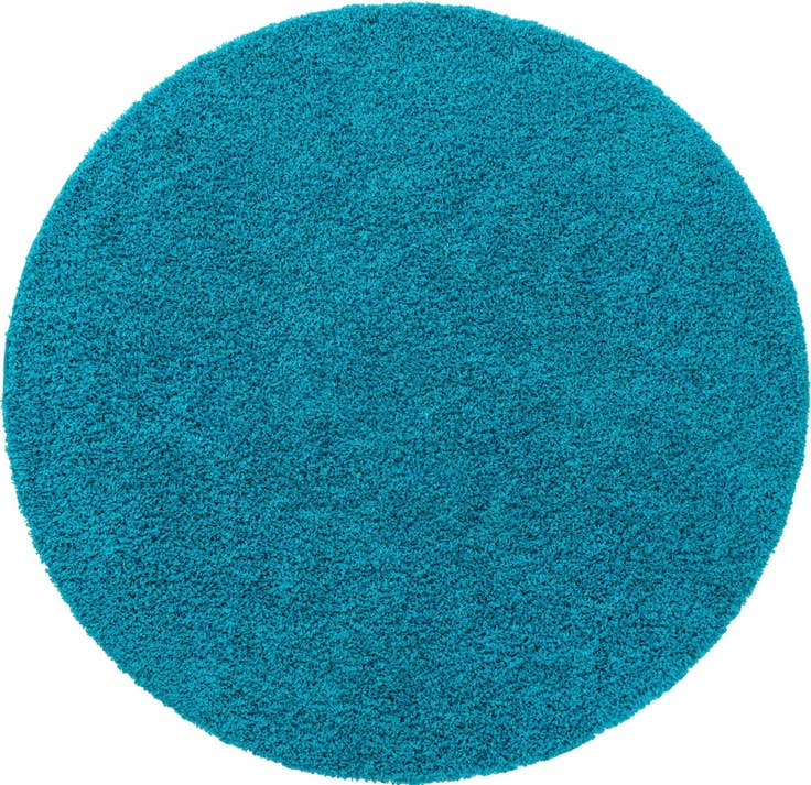 Detail image of 6' x 6' Solid Shag Round Rug