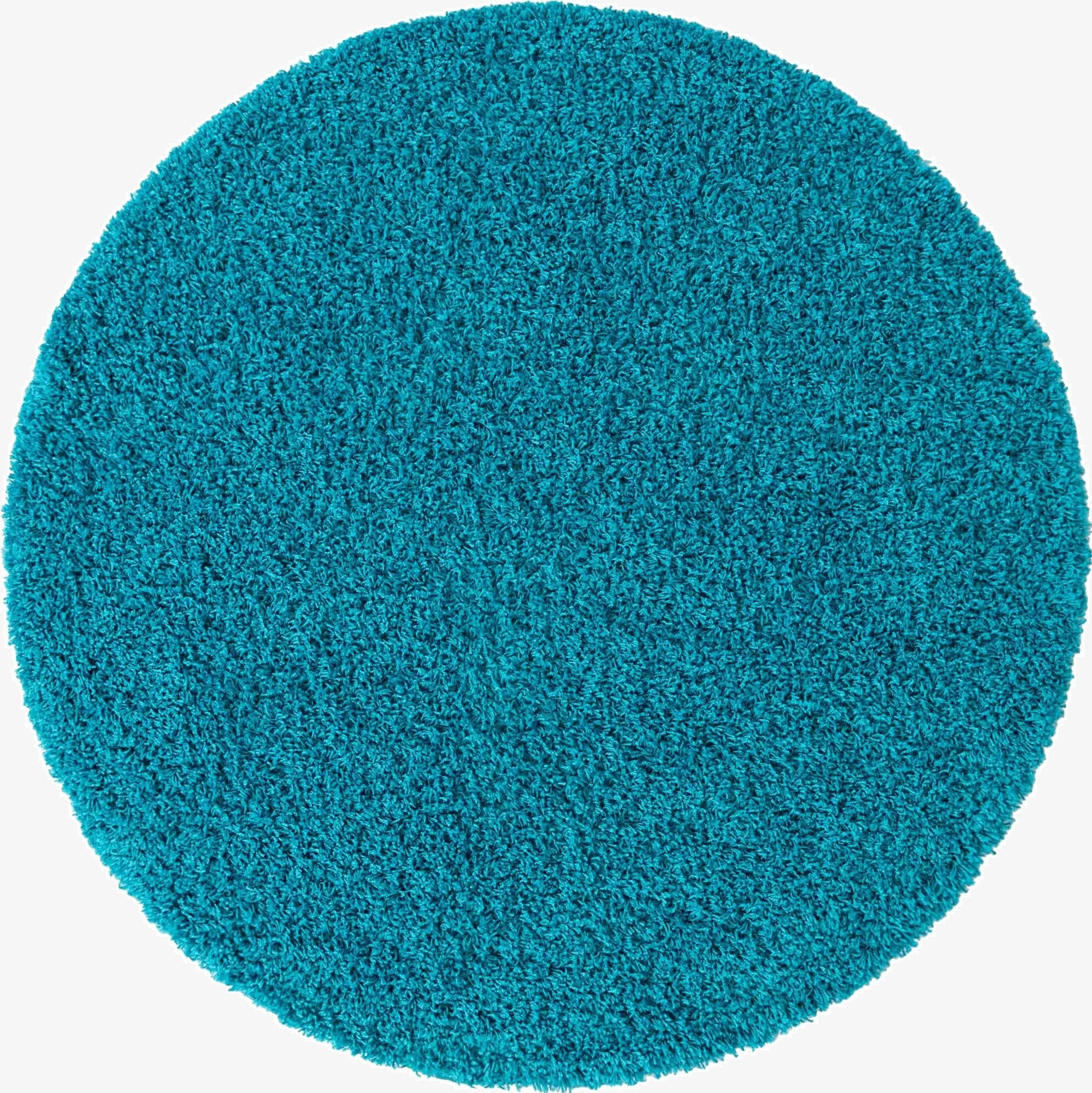 Primary image 5' 3 x 5' 3 Solid Shag Round Rug