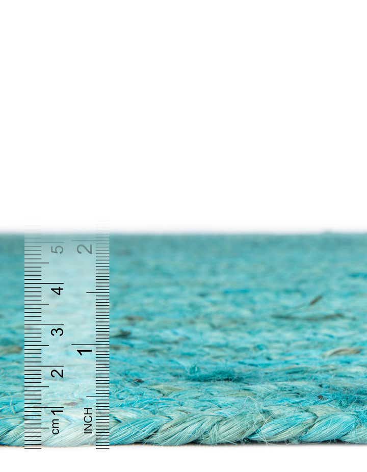 2' 6 x 6' 1 Handmade Braided Jute Runner Rug