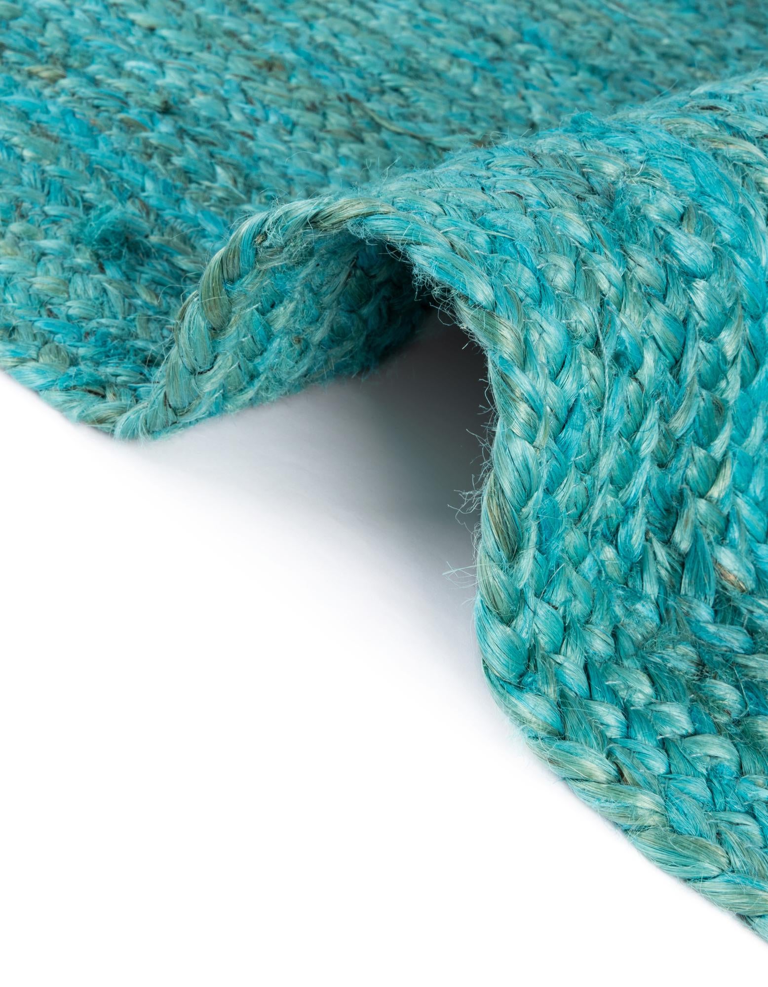2' 6 x 6' 1 Handmade Braided Jute Runner Rug