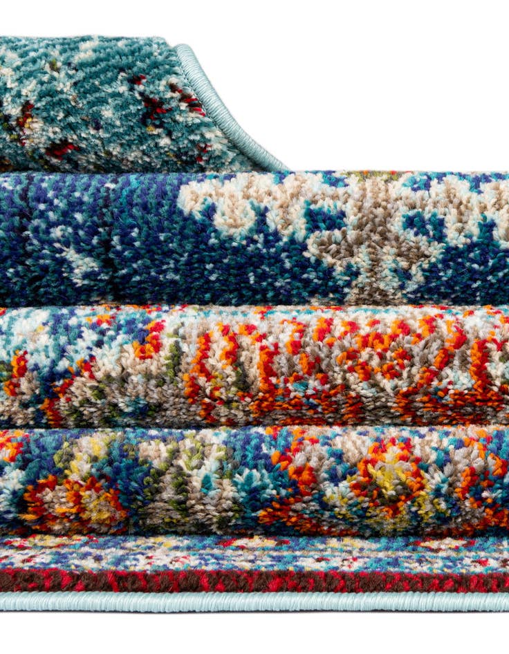 Detail image of 2' x 6' 9 Washable Carnevale Runner Rug