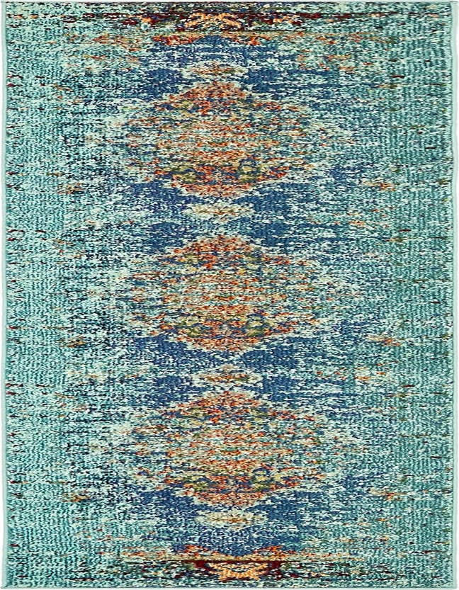 Detail image of 2' x 6' 9 Washable Carnevale Runner Rug