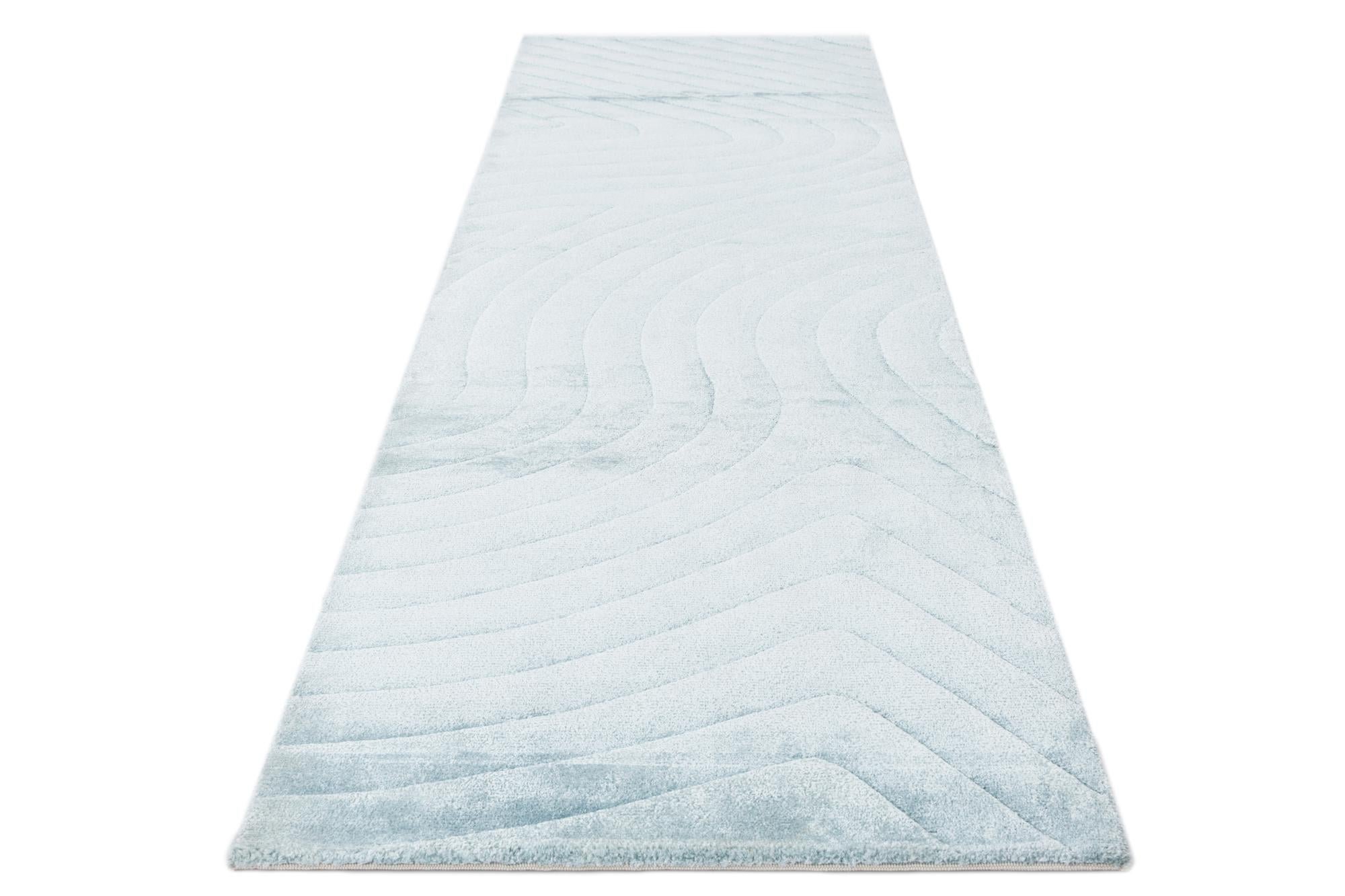 2' 7 x 9' 10 Hand Knotted Darya Wool Runner Rug