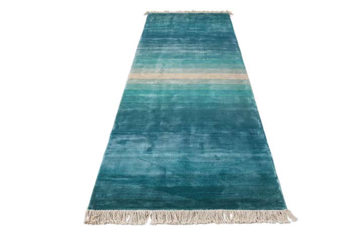 2' 6 x 9' 8 Hand Knotted Darya Wool Runner Rug
