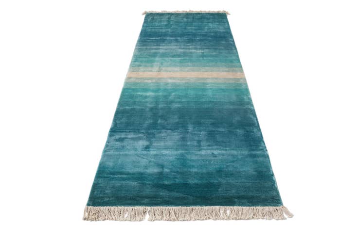 Detail image of 2' 6 x 9' 8 Hand Knotted Darya Wool Runner Rug