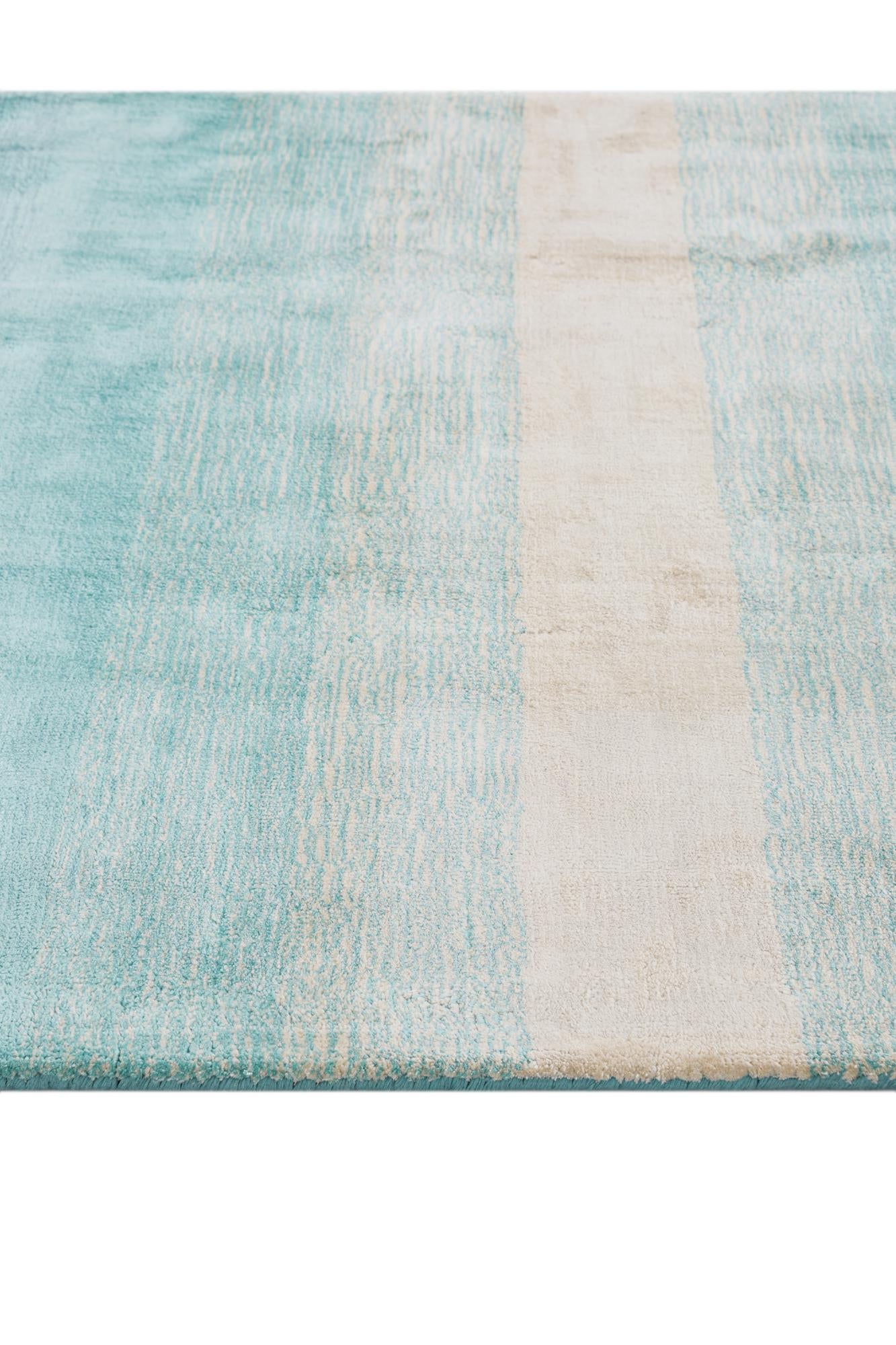 2' 6 x 9' 8 Hand Knotted Darya Wool Runner Rug