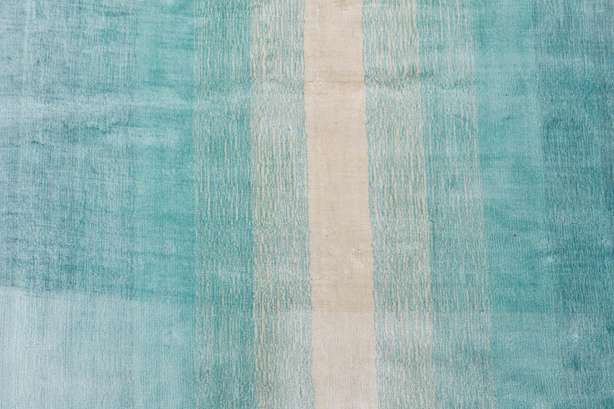 2' 6 x 9' 8 Hand Knotted Darya Wool Runner Rug