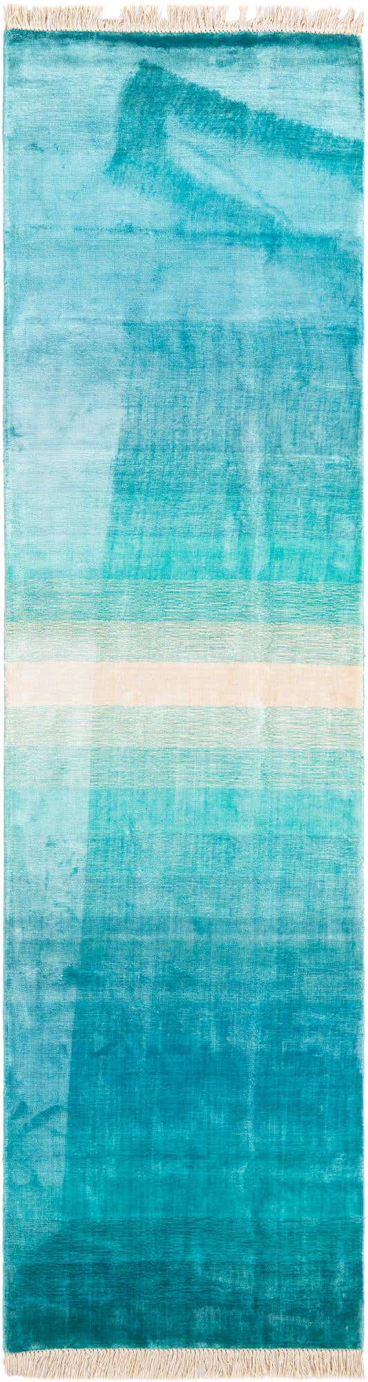 2' 6 x 9' 8 Hand Knotted Darya Wool Runner Rug