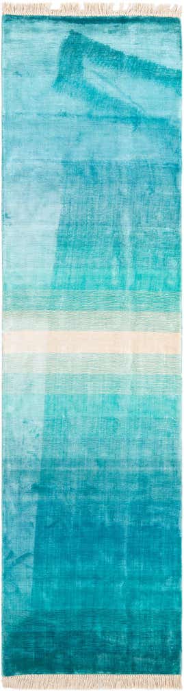2' 6 x 9' 8 Hand Knotted Darya Wool Runner Rug
