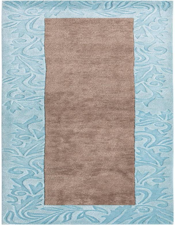 Detail image of 2' 9 x 10' Hand Knotted Darya Wool Runner Rug