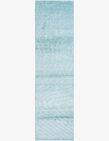 2' 7 x 9' 10 Hand Knotted Darya Wool Runner Rug