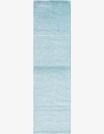 2' 7 x 9' 9 Hand Knotted Darya Wool Runner Rug