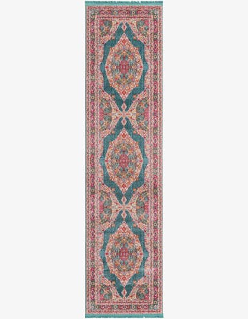 Turquoise Havana Runner Rug