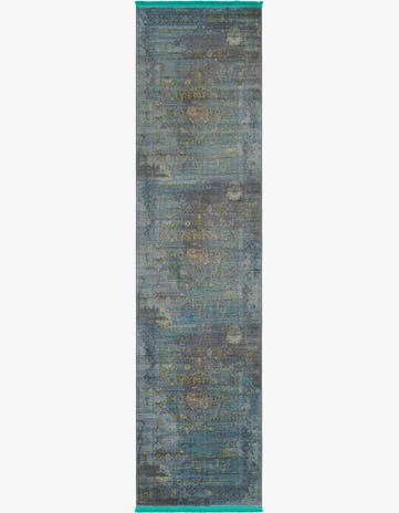Turquoise Havana Runner Rug