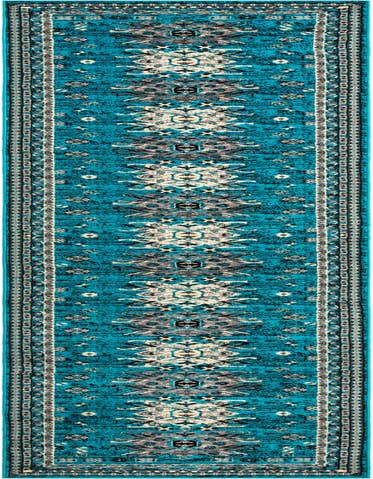 Detail image of 3' x 16' 5 Heriz Design Runner Rug
