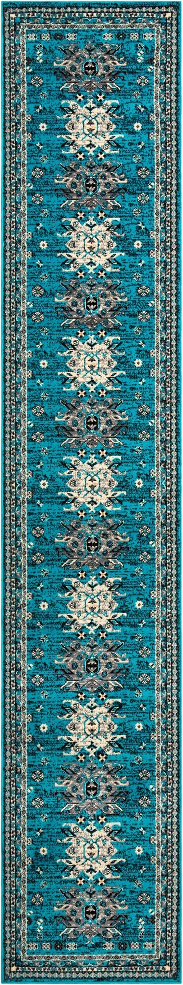 Primary image 3' x 16' 5 Heriz Design Runner Rug