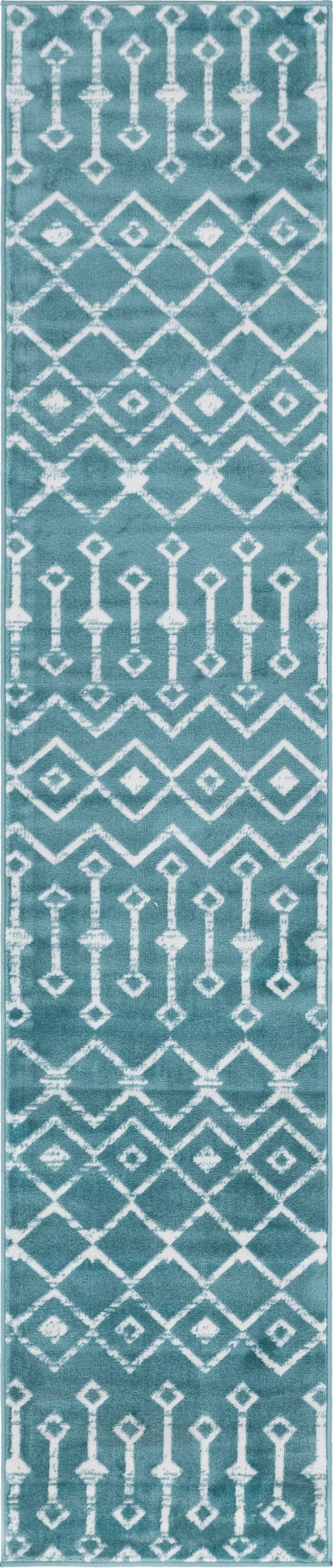 2' x 9' 10 Kasbah Trellis Runner Rug