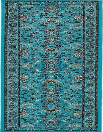 Detail image of 3' x 16' 5 Kashan Design Runner Rug