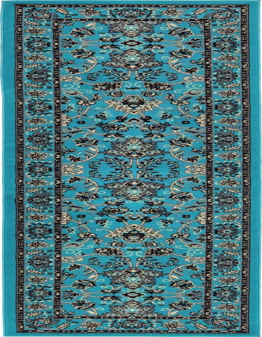 Detail image of 2' 7 x 10' Kashan Design Runner Rug