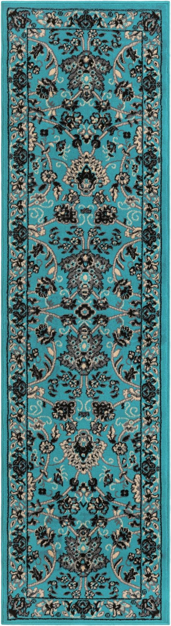 2' x 8' 2 Kashan Design Runner Rug