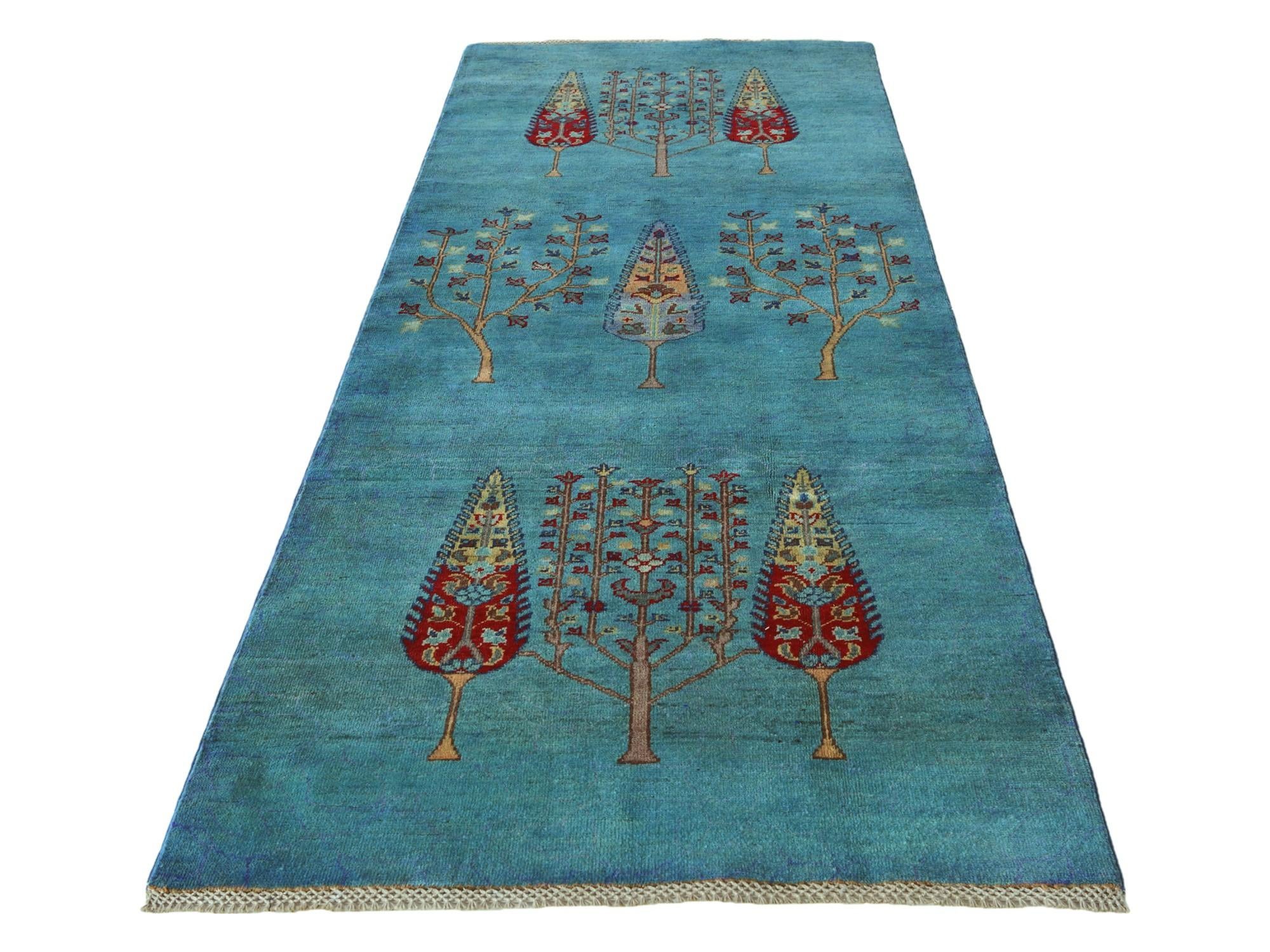 3' 5 x 9' 3 Hand Knotted Kazak Runner Rug