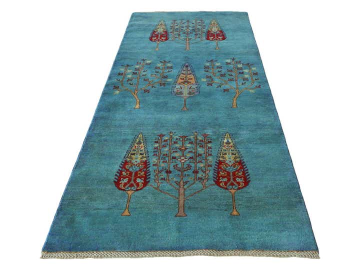 3' 5 x 9' 3 Hand Knotted Kazak Runner Rug