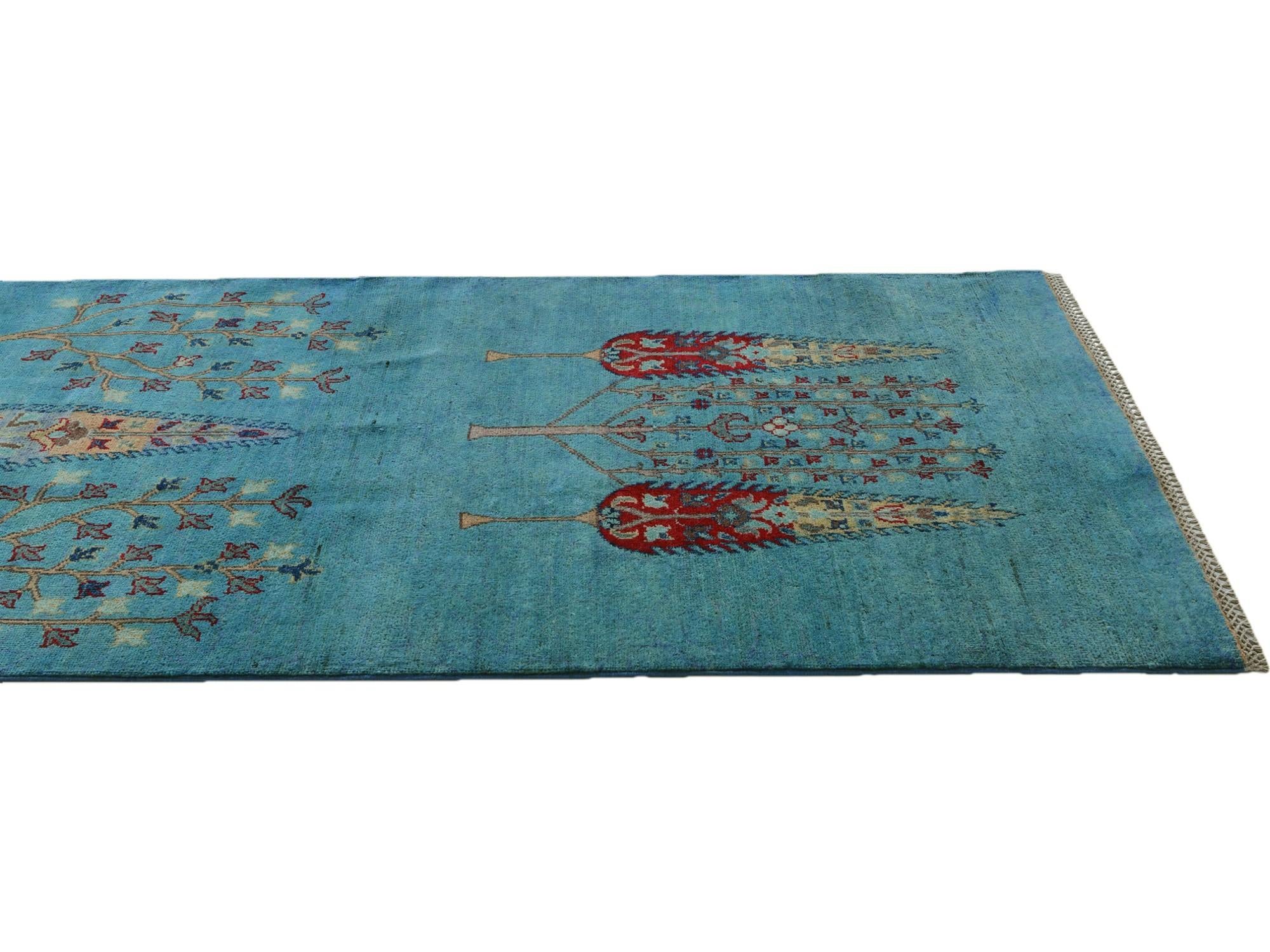 3' 5 x 9' 3 Hand Knotted Kazak Runner Rug