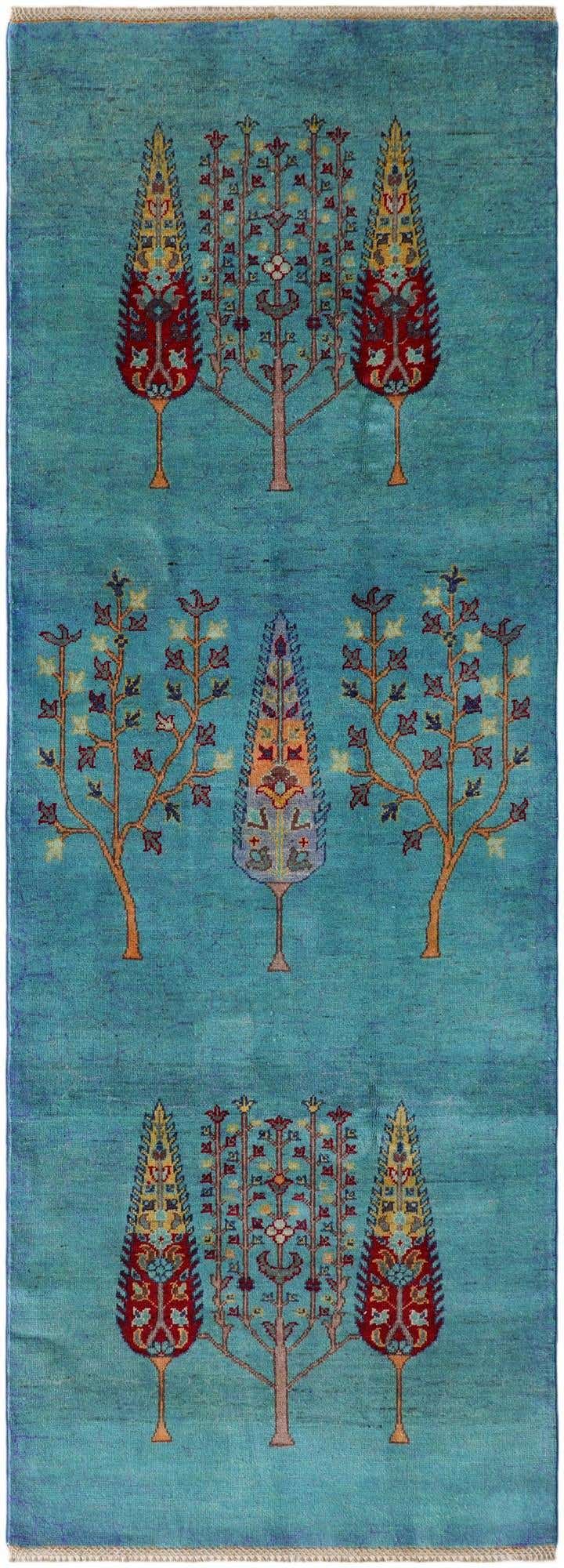 3' 5 x 9' 3 Hand Knotted Kazak Runner Rug