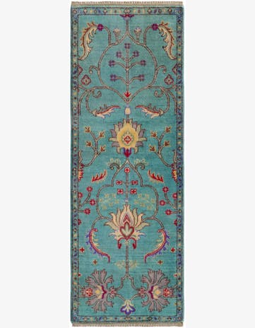 2' 1 x 6' Hand Knotted Kazak Runner Rug