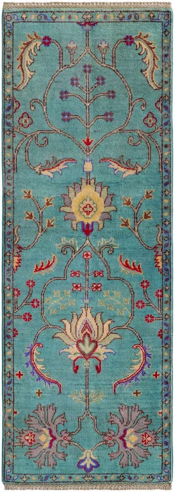 2' 1 x 6' Hand Knotted Kazak Runner Rug