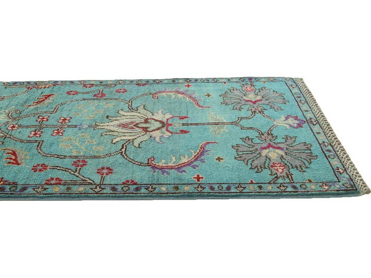 Detail image of 2' x 5' 8 Hand Knotted Kazak Runner Rug