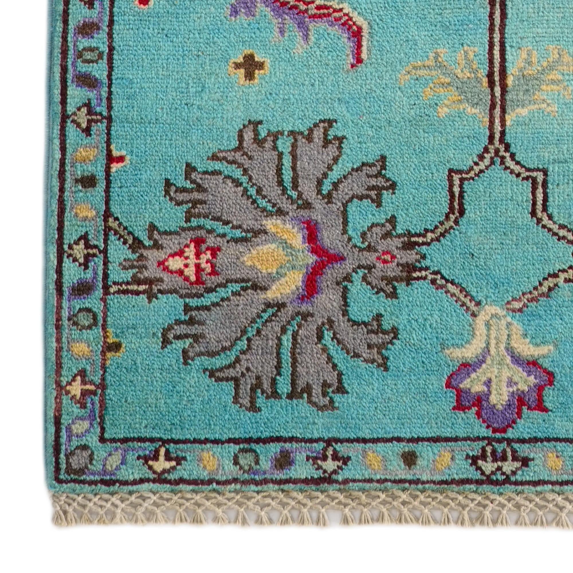 2' x 5' 8 Hand Knotted Kazak Runner Rug